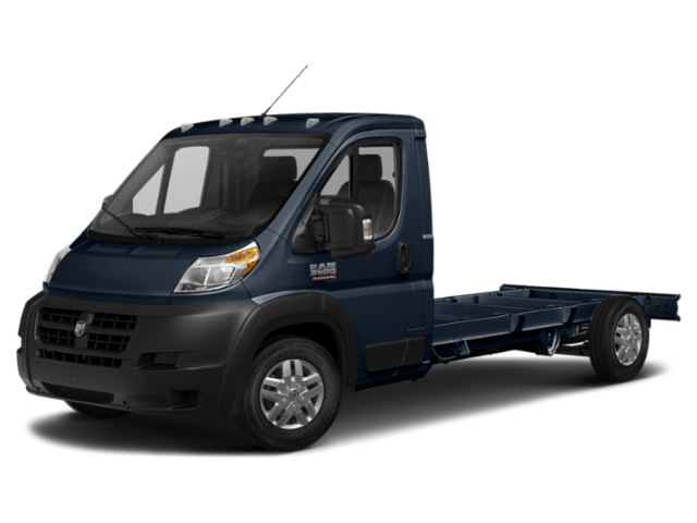 Dark blue RAM ProMaster chassis cab van