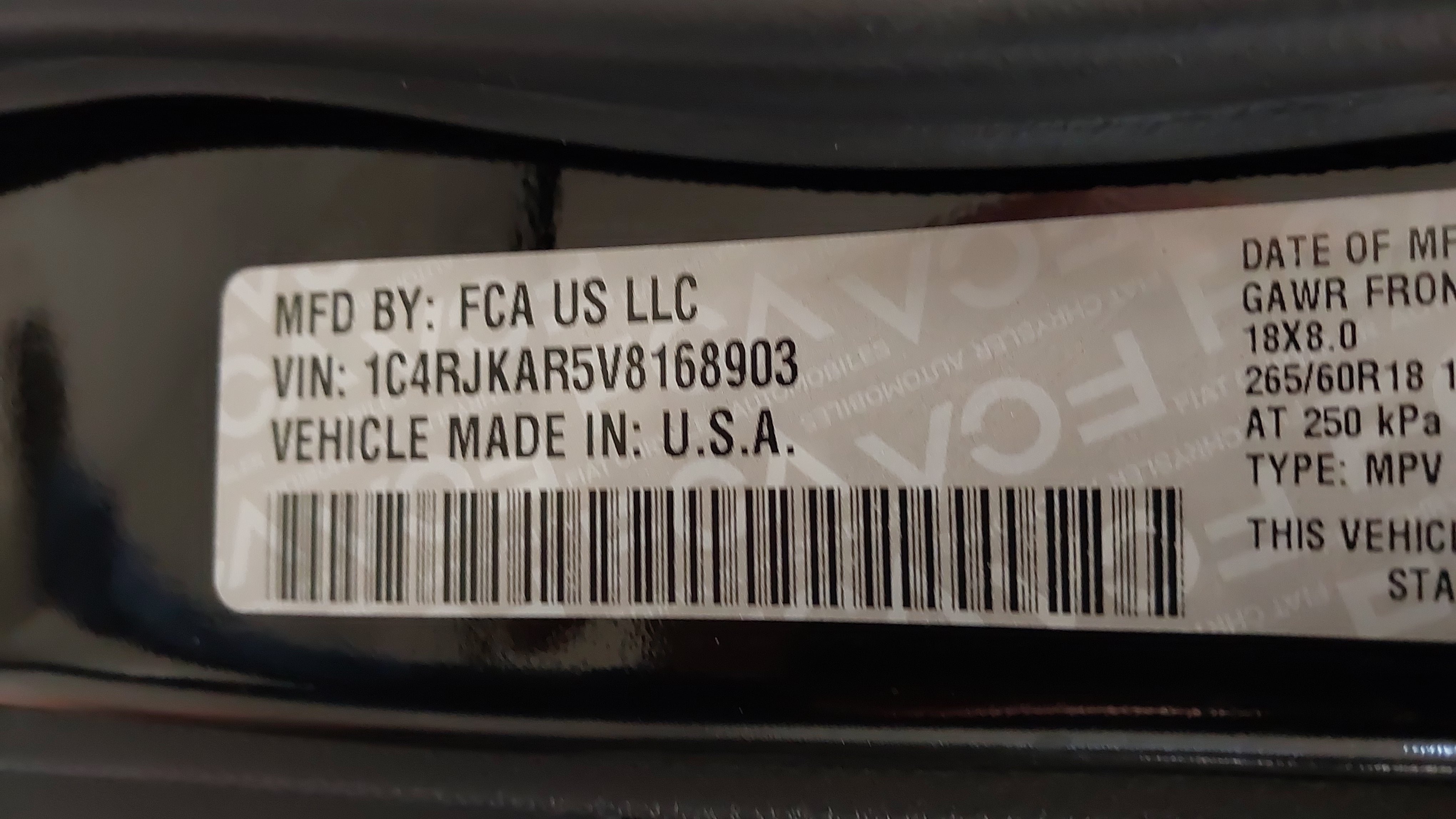 2027 Jeep Grand Cherokee GRAND CHEROKEE L LAREDO ALTITUDE 4X4