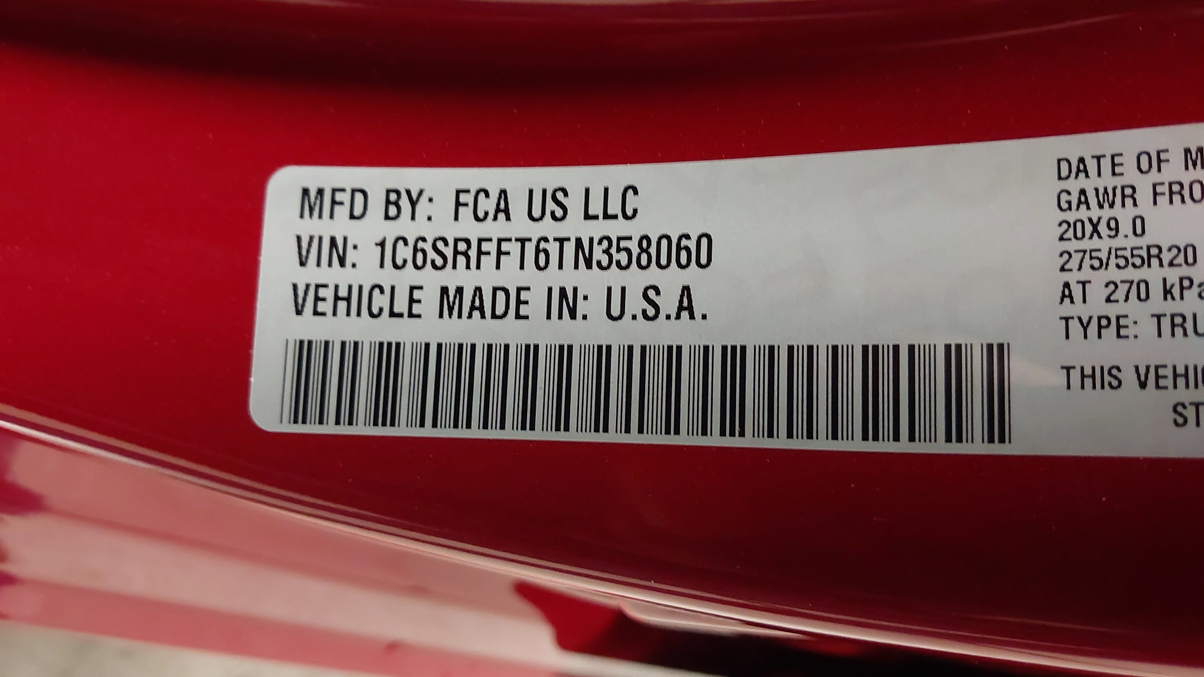 2026 RAM Ram 1500 RAM 1500 BIG HORN CREW CAB 4X4 5'7' BOX