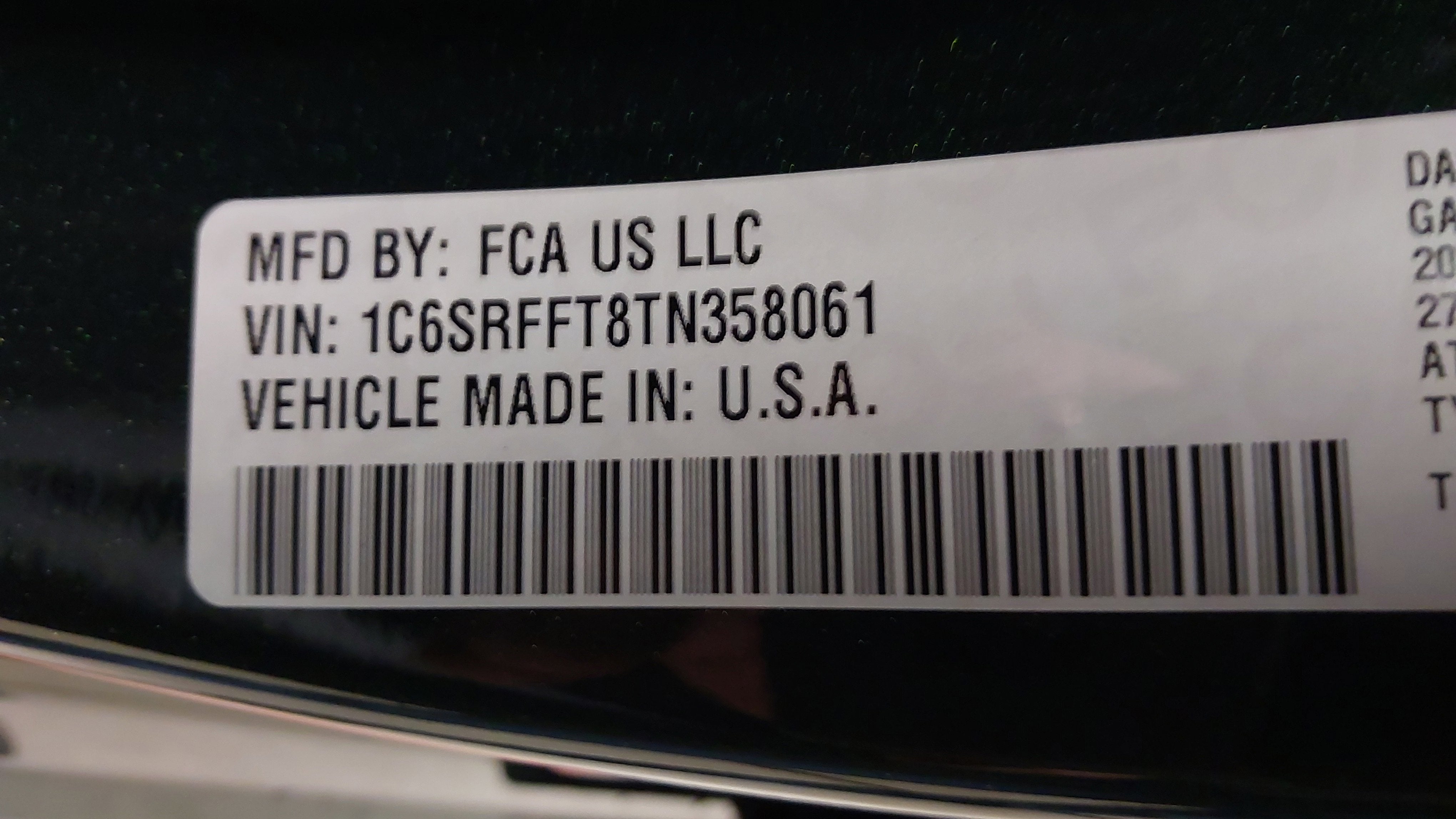 2026 RAM Ram 1500 RAM 1500 BIG HORN CREW CAB 4X4 5'7' BOX