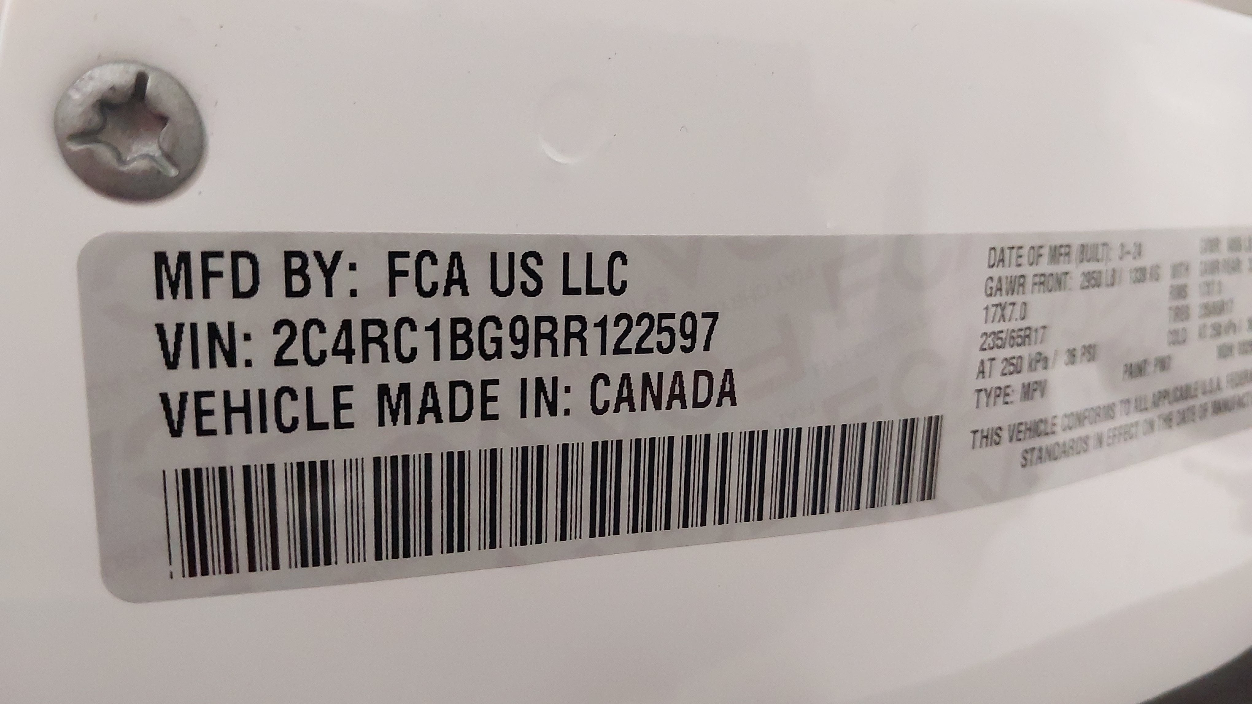 2024 Chrysler Pacifica Touring L