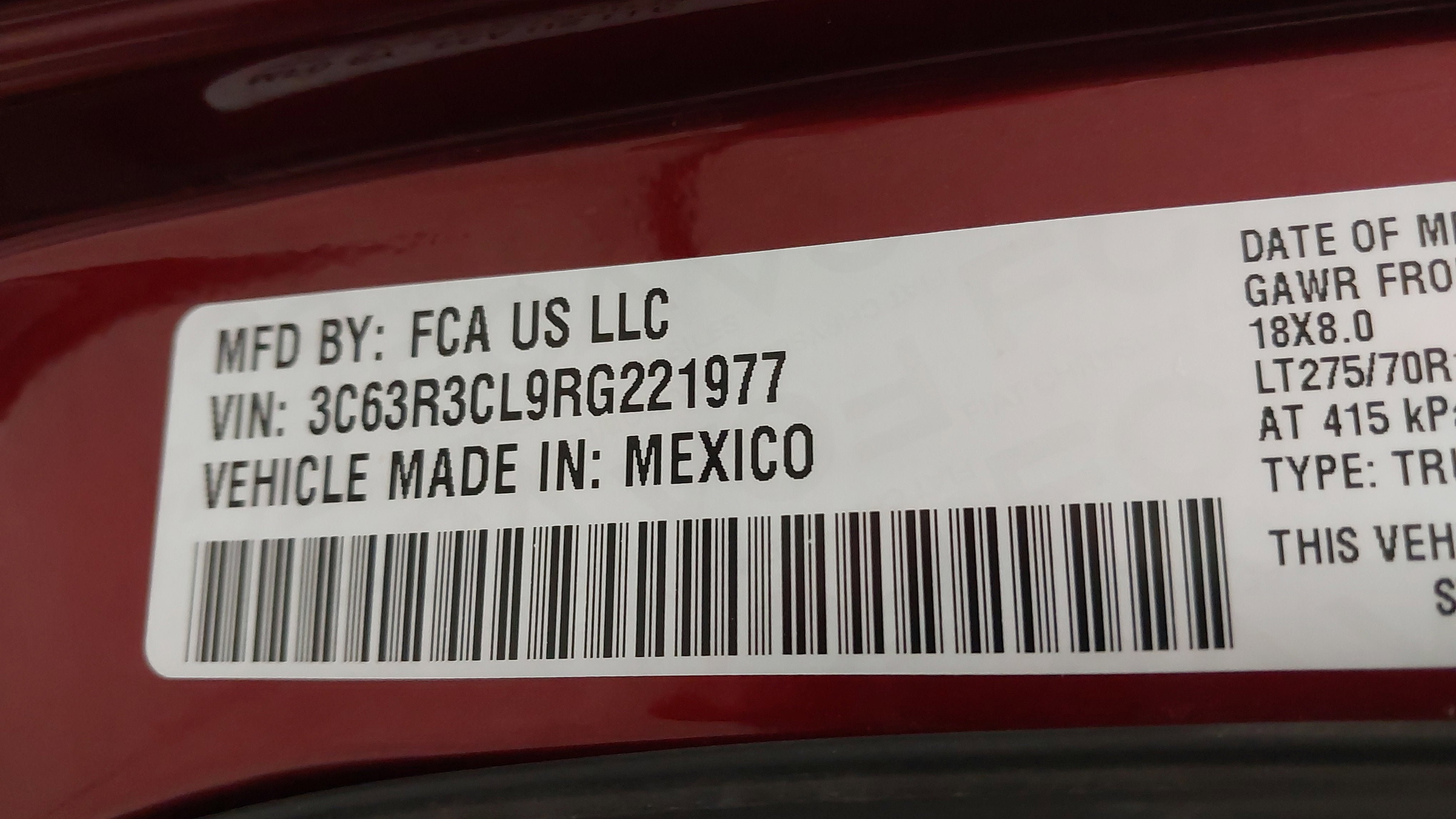 2024 RAM 3500 Tradesman Crew Cab 4x4 6'4' Box