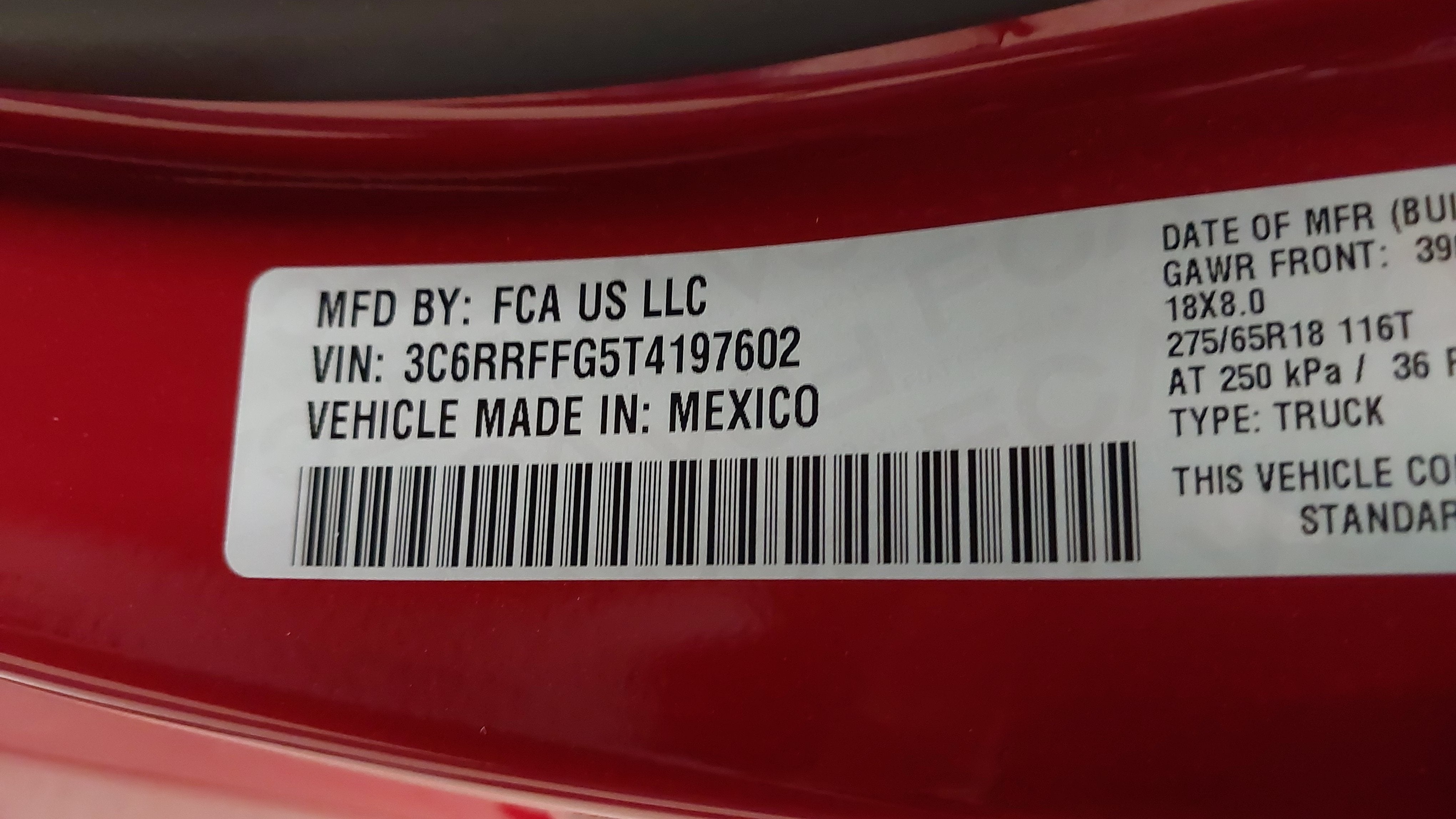 2026 RAM Ram 1500 RAM 1500 BIG HORN CREW CAB 4X4 5'7' BOX