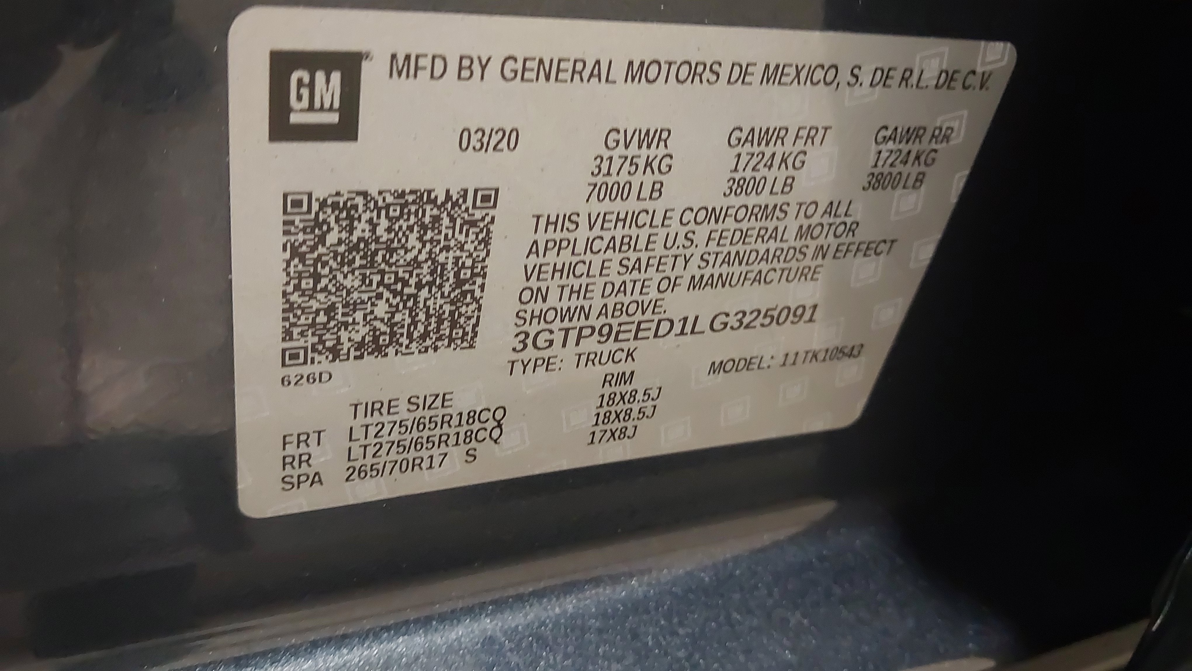 2020 GMC Sierra 1500 AT4