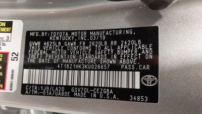 2019 Toyota Camry Base