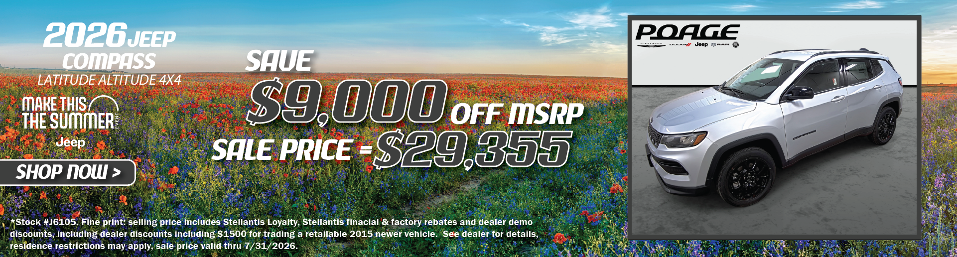 2026 Jeep Compass Latitude Altitude