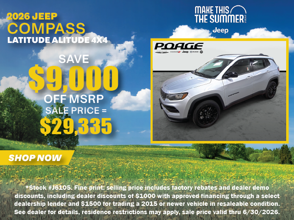 2026 Jeep Compass Latitude Altitude