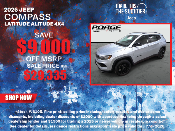 2026 Jeep Compass Latitude Altitude